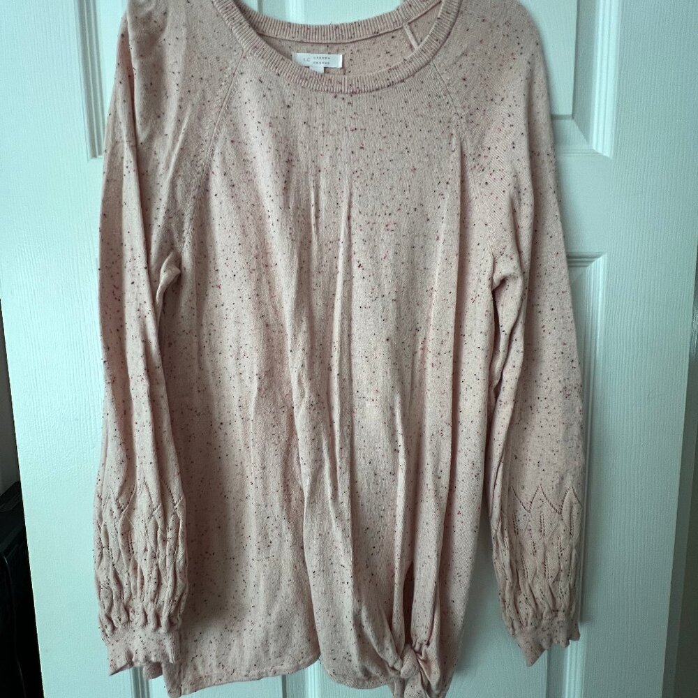 LC Lauren Conrad pink sweater